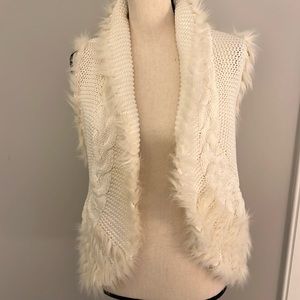 Lilly Pulitzer faux fur vest